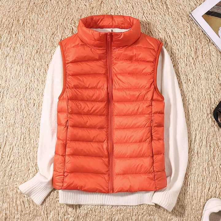 Galora - New Vest with White Duck Feathers