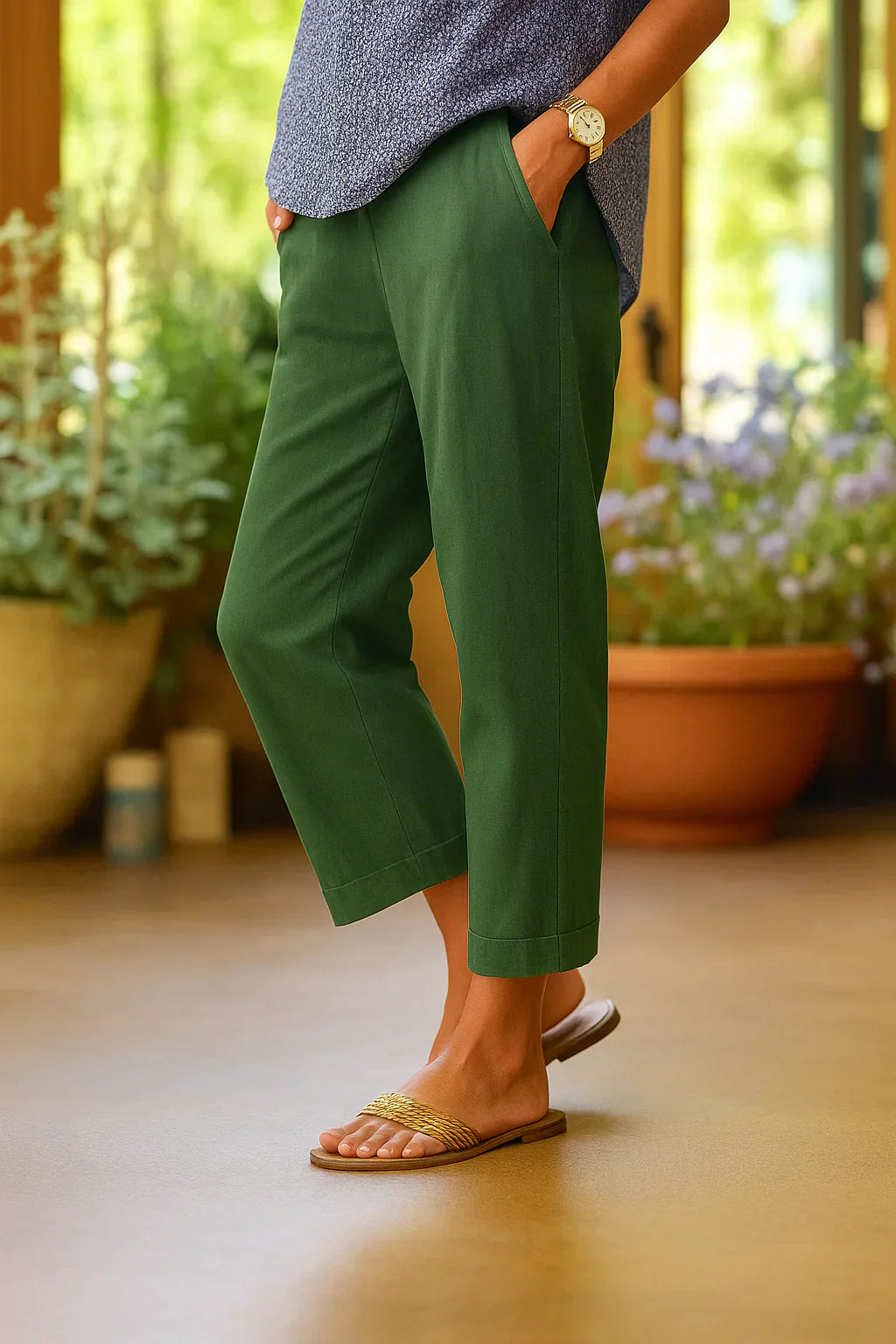 The Jelena - Relaxed Cotton Linen Pants (1+1 FREE)