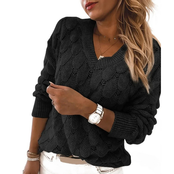 Lena | Sweater with V-neck