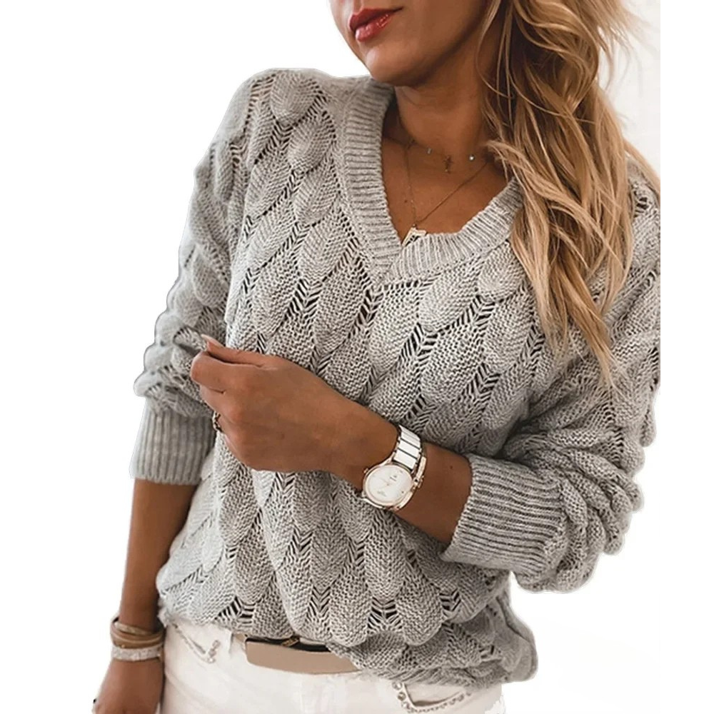 Lena | Sweater with V-neck