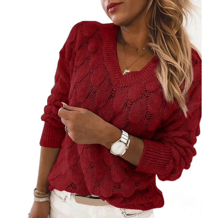 Lena | Sweater with V-neck