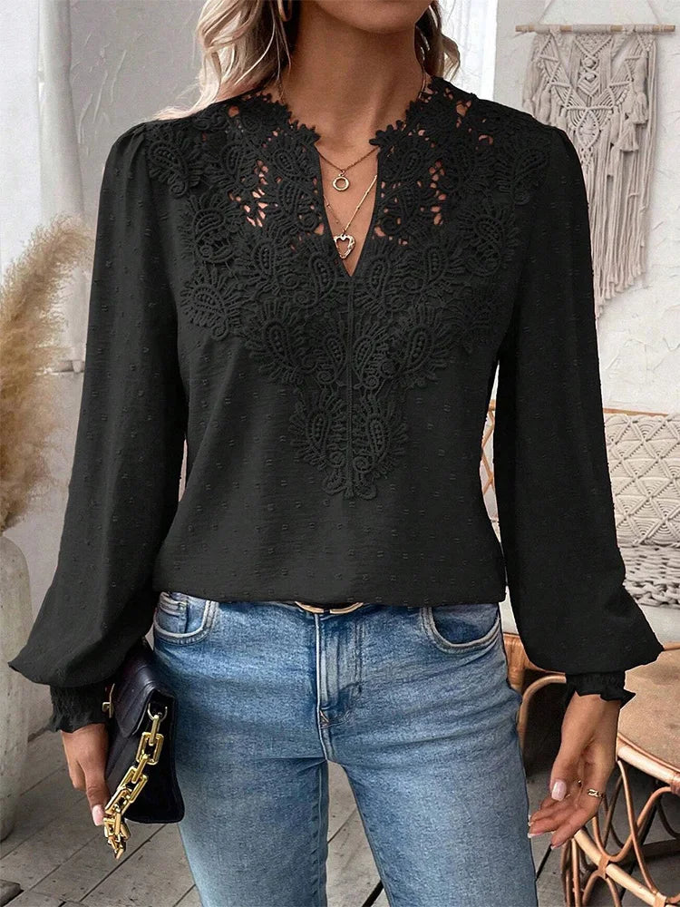 Charlene | Elegant blouse with decorative details